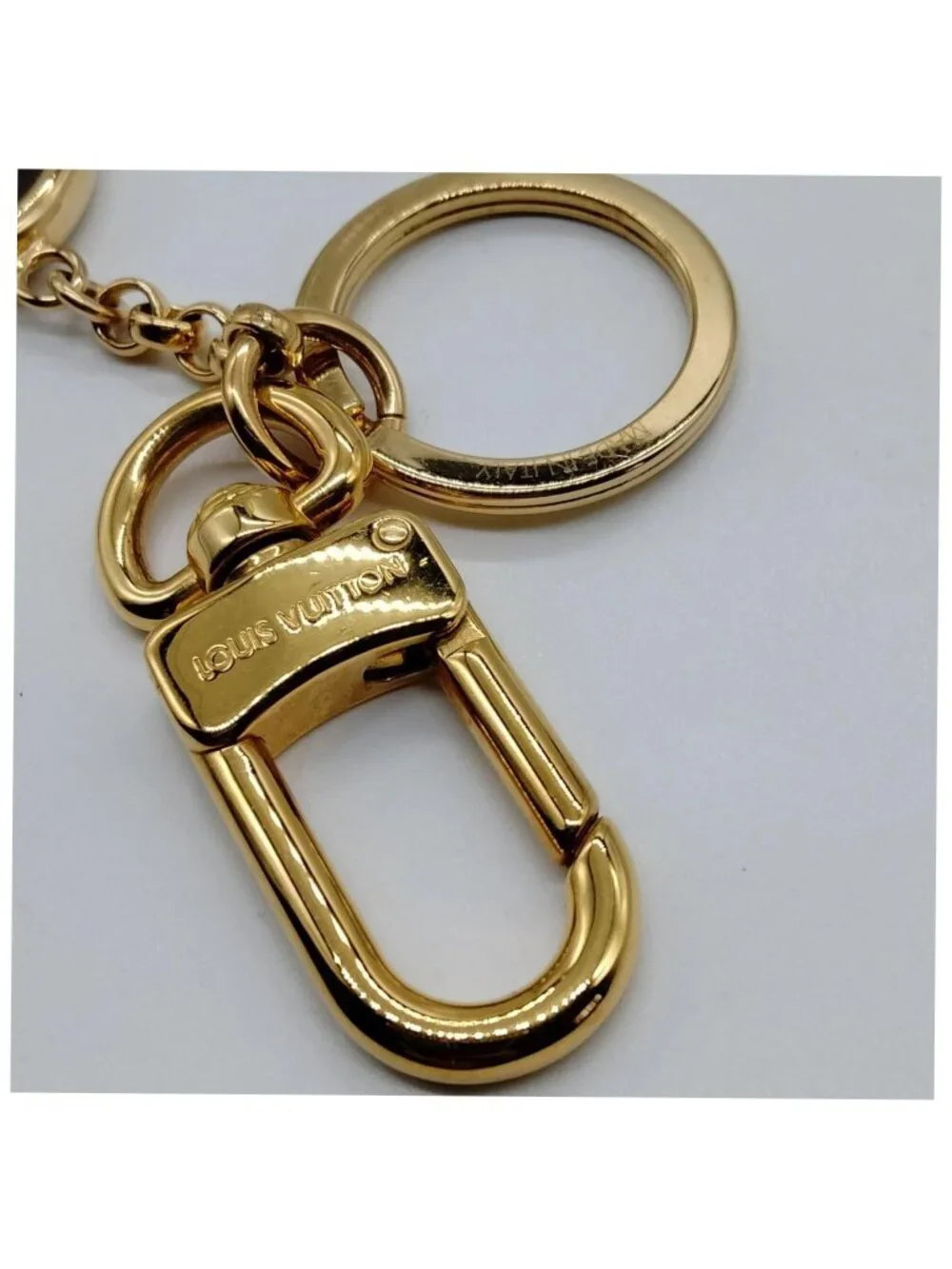 Authentic Louis Vuitton Monogram Flower Bag Charm & Key Holder